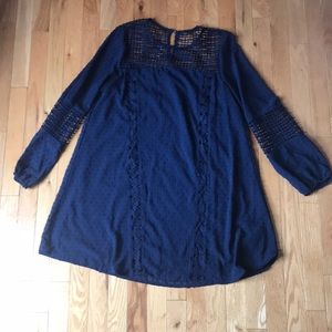 Blu Pepper Navy Swing Dress
